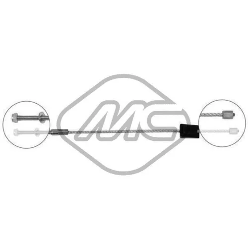 Ťažné lanko parkovacej brzdy Metalcaucho 81820