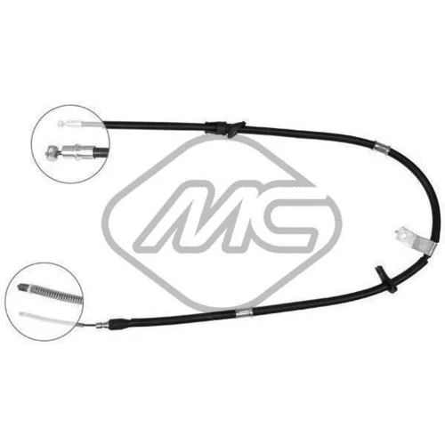 Ťažné lanko parkovacej brzdy Metalcaucho 81989