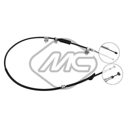 Ťažné lanko parkovacej brzdy Metalcaucho 82171