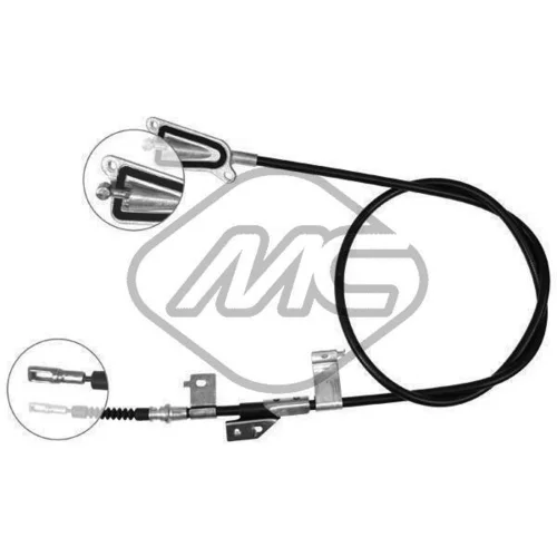 Ťažné lanko parkovacej brzdy Metalcaucho 82338