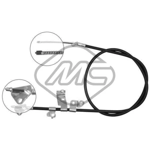 Ťažné lanko parkovacej brzdy Metalcaucho 83479