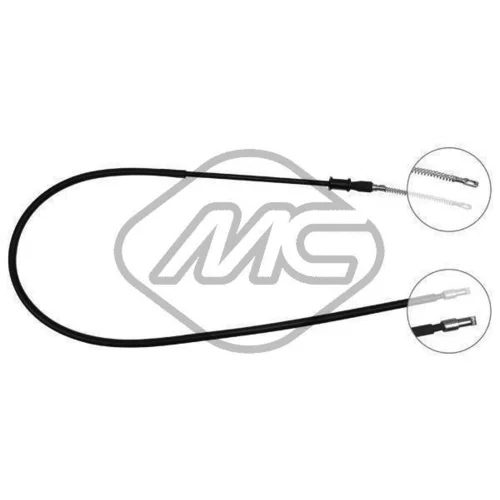 Ťažné lanko parkovacej brzdy Metalcaucho 83908