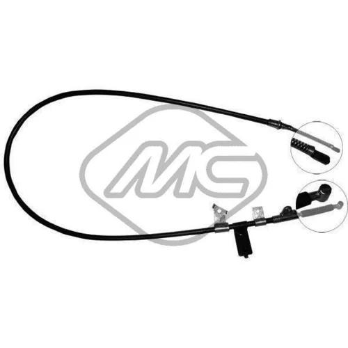 Ťažné lanko parkovacej brzdy Metalcaucho 80266