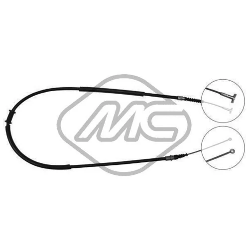 Ťažné lanko parkovacej brzdy Metalcaucho 81286