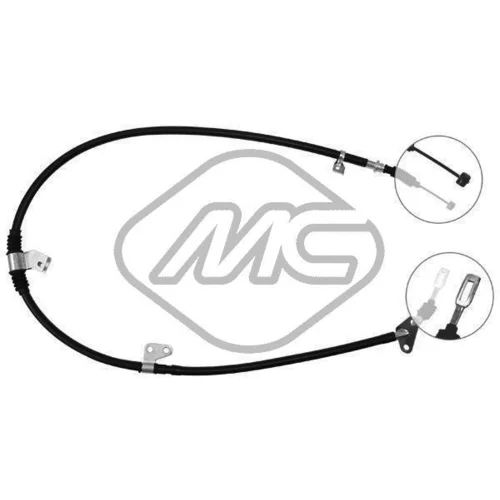 Ťažné lanko parkovacej brzdy Metalcaucho 82190