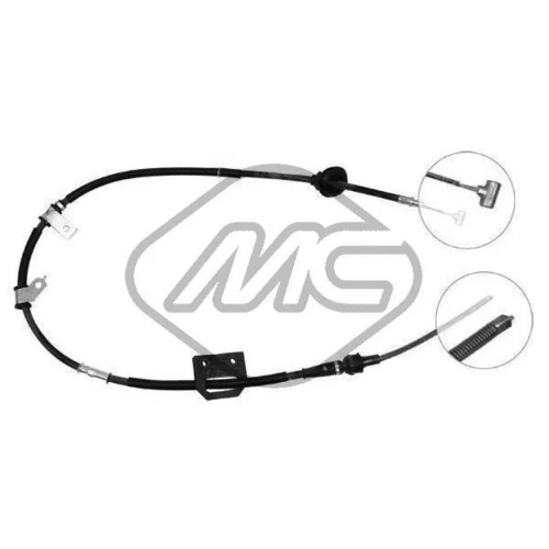 Ťažné lanko parkovacej brzdy Metalcaucho 83350