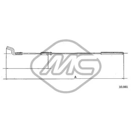 Plynové lanko Metalcaucho 83809