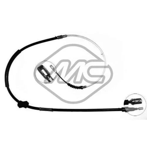 Ťažné lanko parkovacej brzdy Metalcaucho 80569