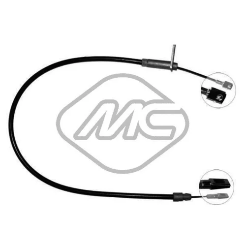 Ťažné lanko parkovacej brzdy Metalcaucho 80952