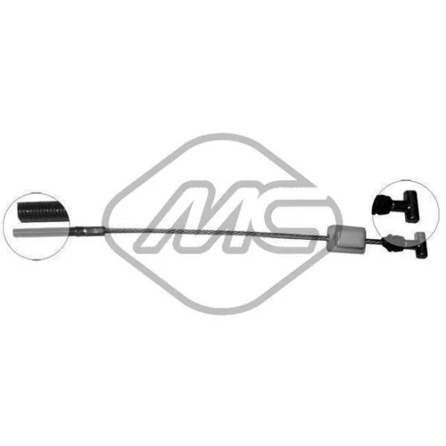 Ťažné lanko parkovacej brzdy Metalcaucho 81798