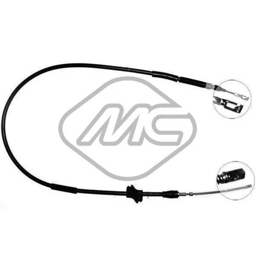 Ťažné lanko parkovacej brzdy Metalcaucho 80557