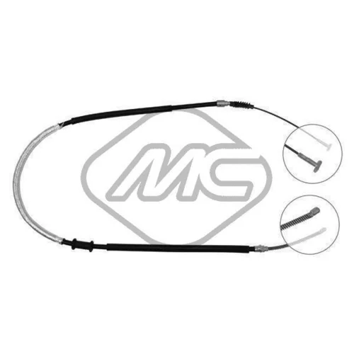 Ťažné lanko parkovacej brzdy Metalcaucho 81303