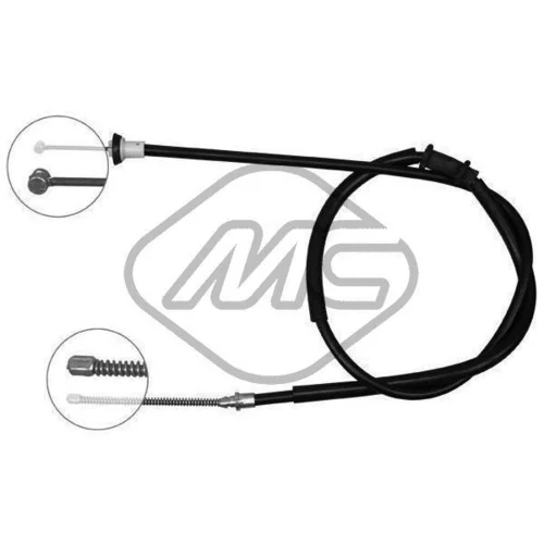 Ťažné lanko parkovacej brzdy Metalcaucho 81357