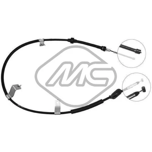 Ťažné lanko parkovacej brzdy Metalcaucho 81958