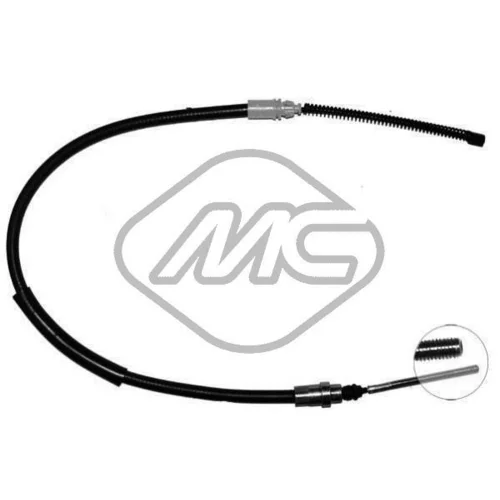 Ťažné lanko parkovacej brzdy Metalcaucho 82825