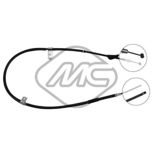 Ťažné lanko parkovacej brzdy Metalcaucho 80267