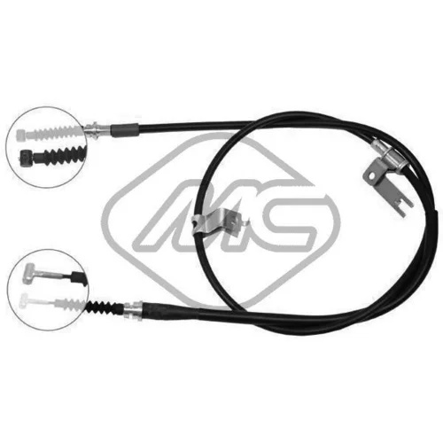 Ťažné lanko parkovacej brzdy Metalcaucho 82214