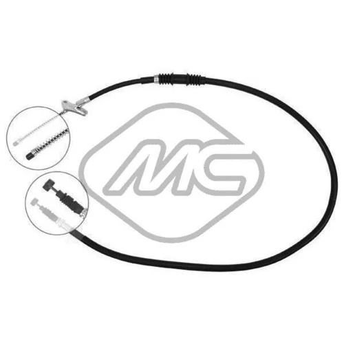 Ťažné lanko parkovacej brzdy Metalcaucho 82526
