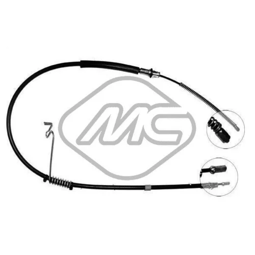 Ťažné lanko parkovacej brzdy Metalcaucho 80174