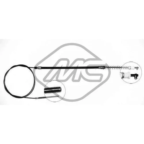 Ťažné lanko parkovacej brzdy Metalcaucho 80180
