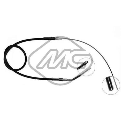Ťažné lanko parkovacej brzdy Metalcaucho 80642
