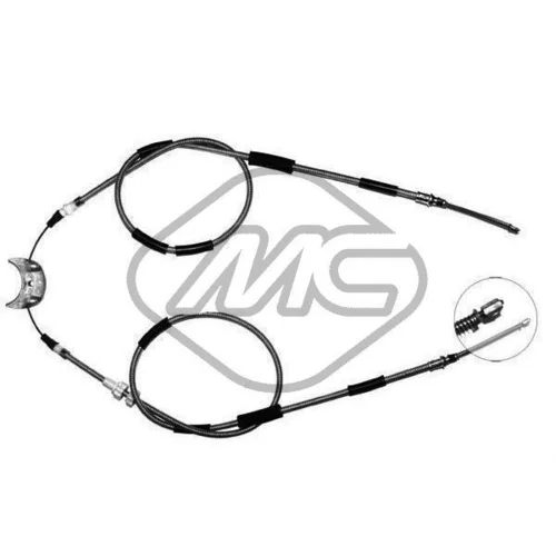 Ťažné lanko parkovacej brzdy Metalcaucho 81762