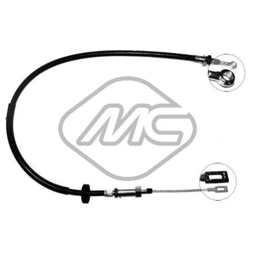 Ťažné lanko parkovacej brzdy Metalcaucho 80128
