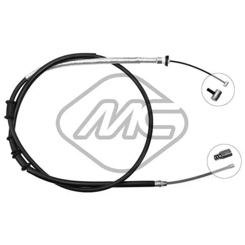 Ťažné lanko parkovacej brzdy Metalcaucho 81387