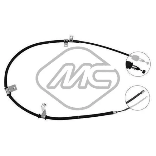 Ťažné lanko parkovacej brzdy Metalcaucho 81998
