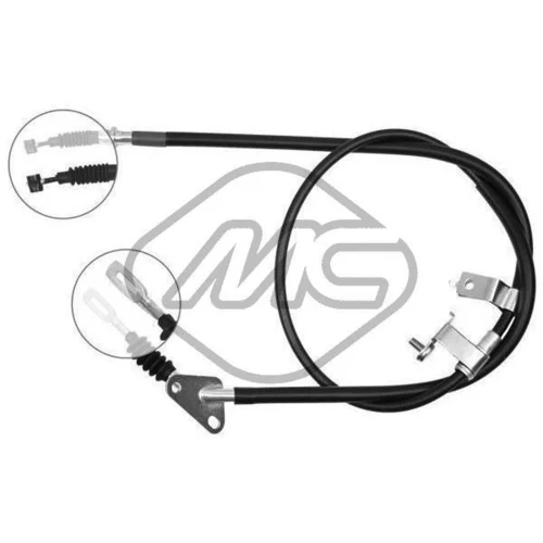 Ťažné lanko parkovacej brzdy Metalcaucho 82220