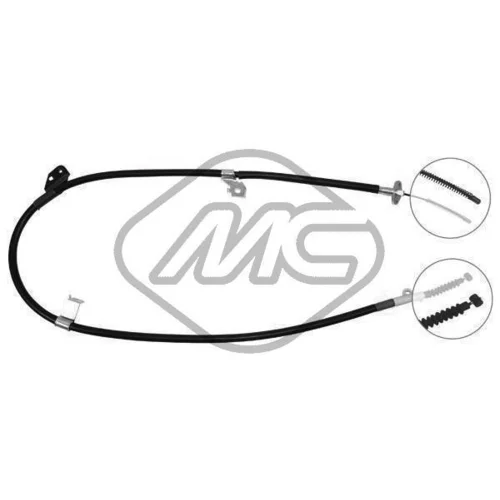Ťažné lanko parkovacej brzdy Metalcaucho 82311