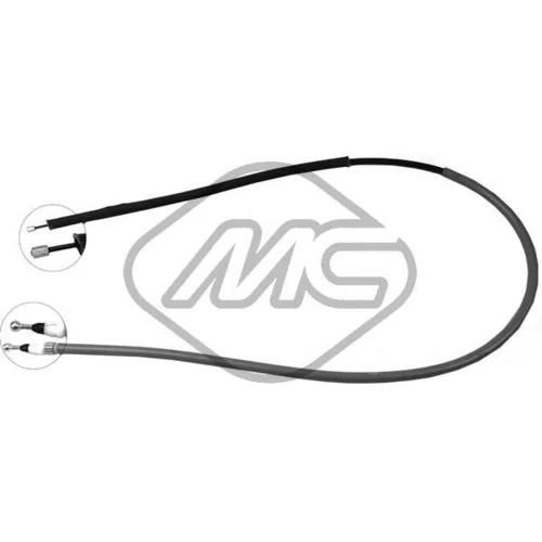 Ťažné lanko parkovacej brzdy Metalcaucho 82837