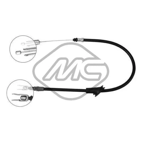Ťažné lanko parkovacej brzdy Metalcaucho 83031