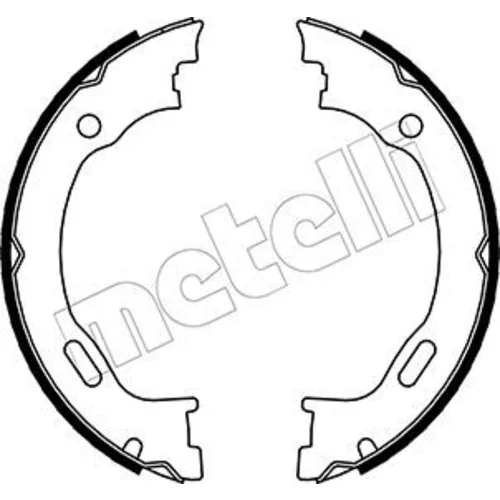 Sada brzd. čeľustí parkov. brzdy METELLI 53-0242