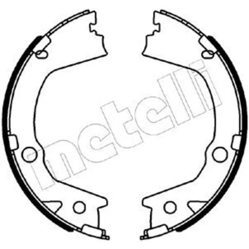 Sada brzd. čeľustí parkov. brzdy METELLI 53-0562