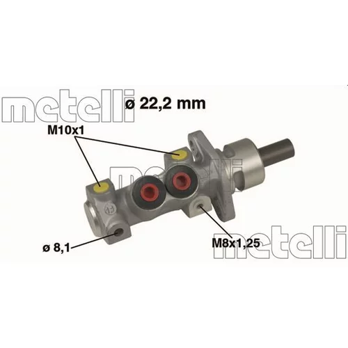 Hlavný brzdový valec 05-0489 /METELLI/