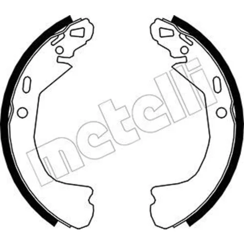 Sada brzdových čeľustí METELLI 53-0551