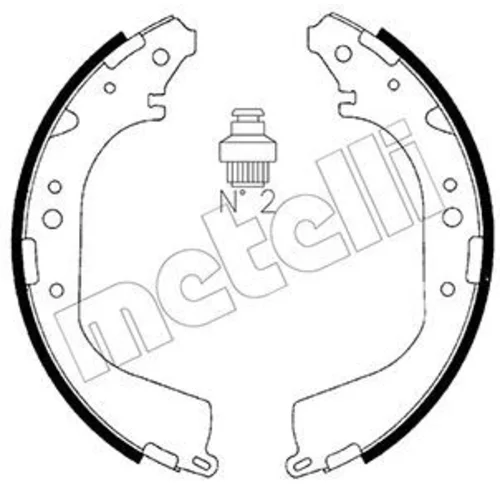 Sada brzdových čeľustí METELLI 53-0280