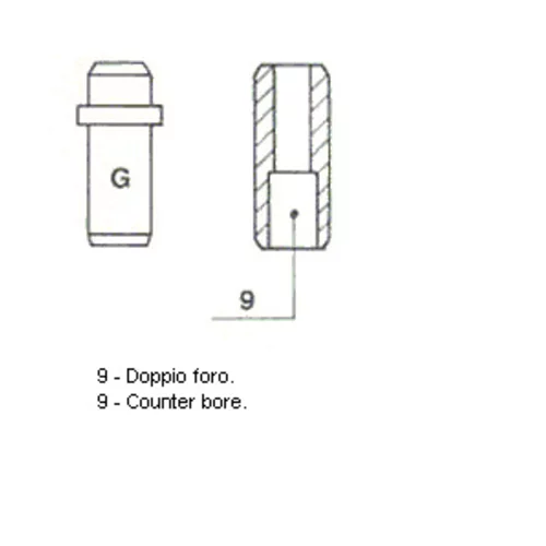 Vodítko ventilu METELLI 01-1296