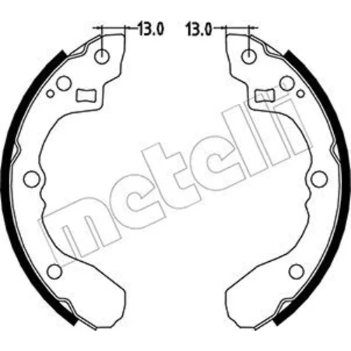 Sada brzdových čeľustí METELLI 53-0213