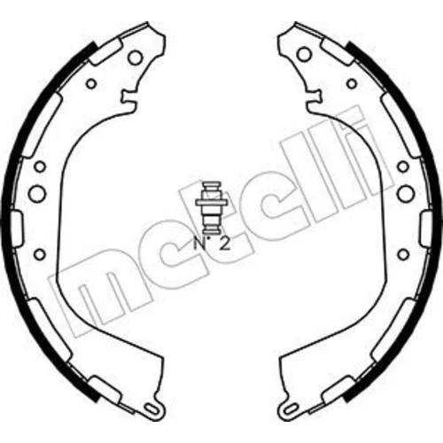 Sada brzdových čeľustí METELLI 53-0282