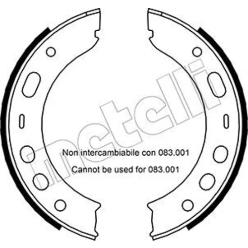 Sada brzd. čeľustí parkov. brzdy METELLI 53-0337