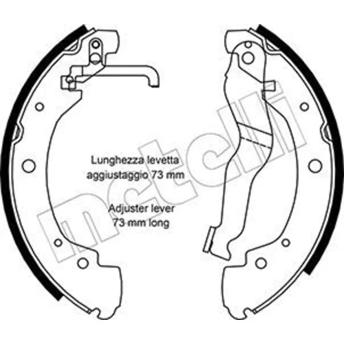Sada brzdových čeľustí METELLI 53-0469