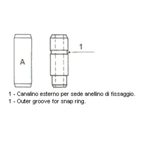 Vodítko ventilu METELLI 01-0600