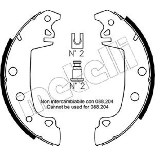 Sada brzdových čeľustí METELLI 53-0324
