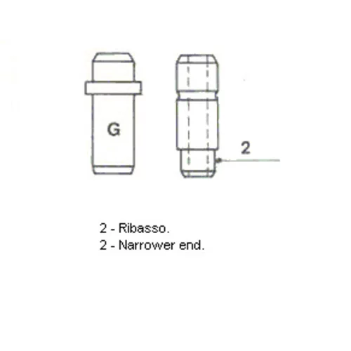 Vodítko ventilu METELLI 01-0697
