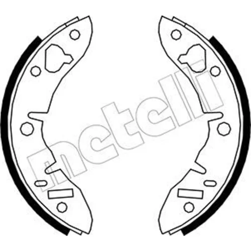 Sada brzdových čeľustí METELLI 53-0004