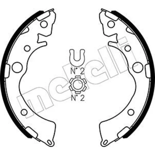 Sada brzdových čeľustí METELLI 53-0155