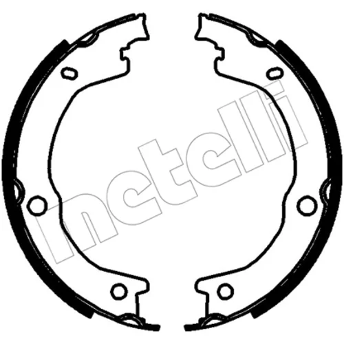 Sada brzd. čeľustí parkov. brzdy METELLI 53-0788