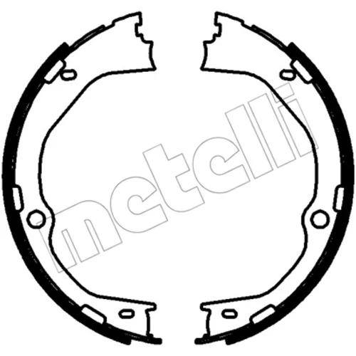 Sada brzd. čeľustí parkov. brzdy METELLI 53-0780